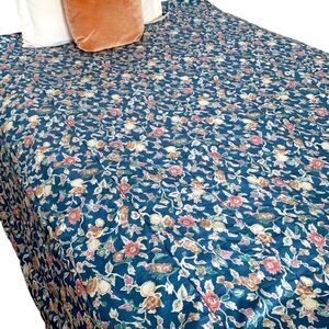 Vintage Ralph Lauren Jardin Blue Queen Comforter